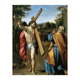 Annibale Carracci / 'Domine, quo vadis?', c. 1602, Oil on panel, 77.4 x 56.3cm. AGOSTINO CARRACCI. (Print Only) thumbnail