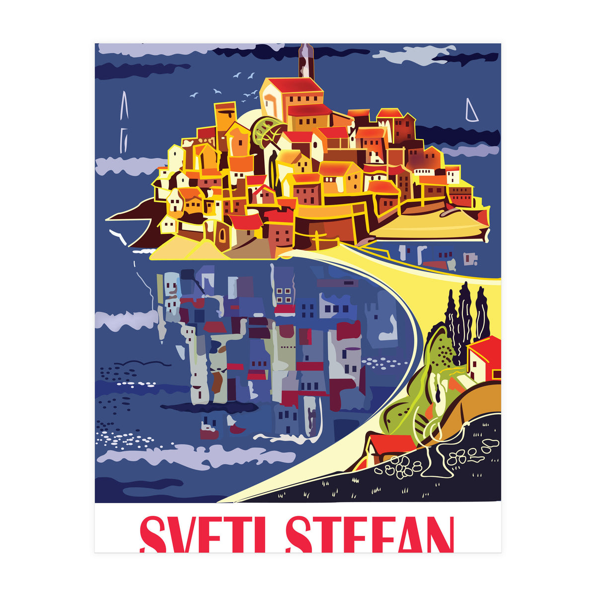 Sveti Stefan, Budva (Print Only)