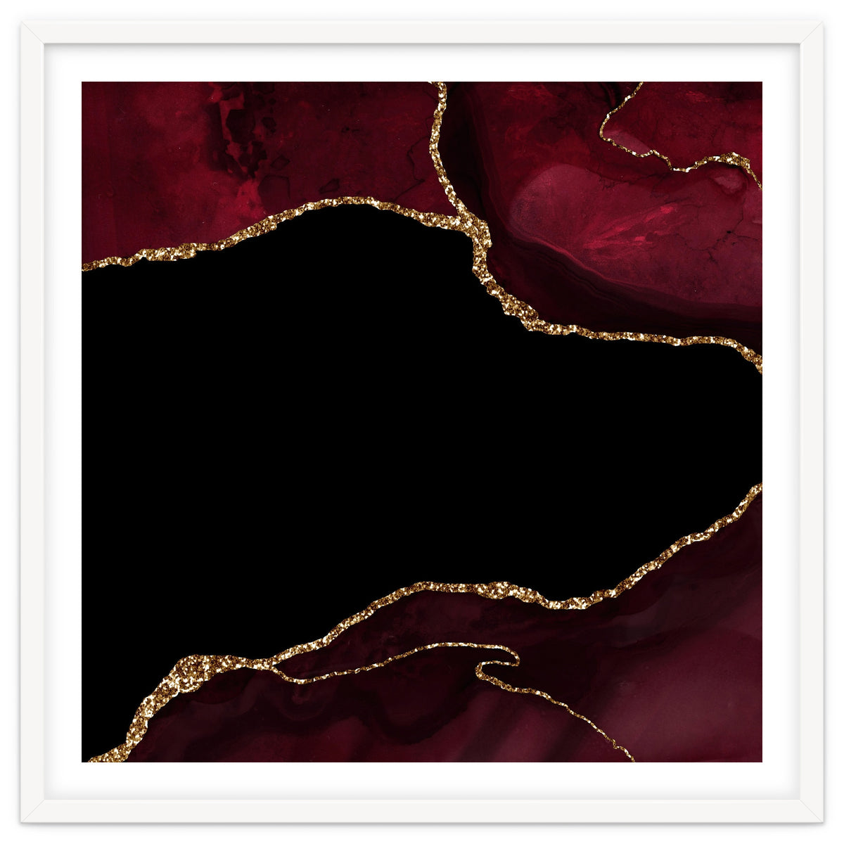 Burgundy & Gold Agate Texture 04