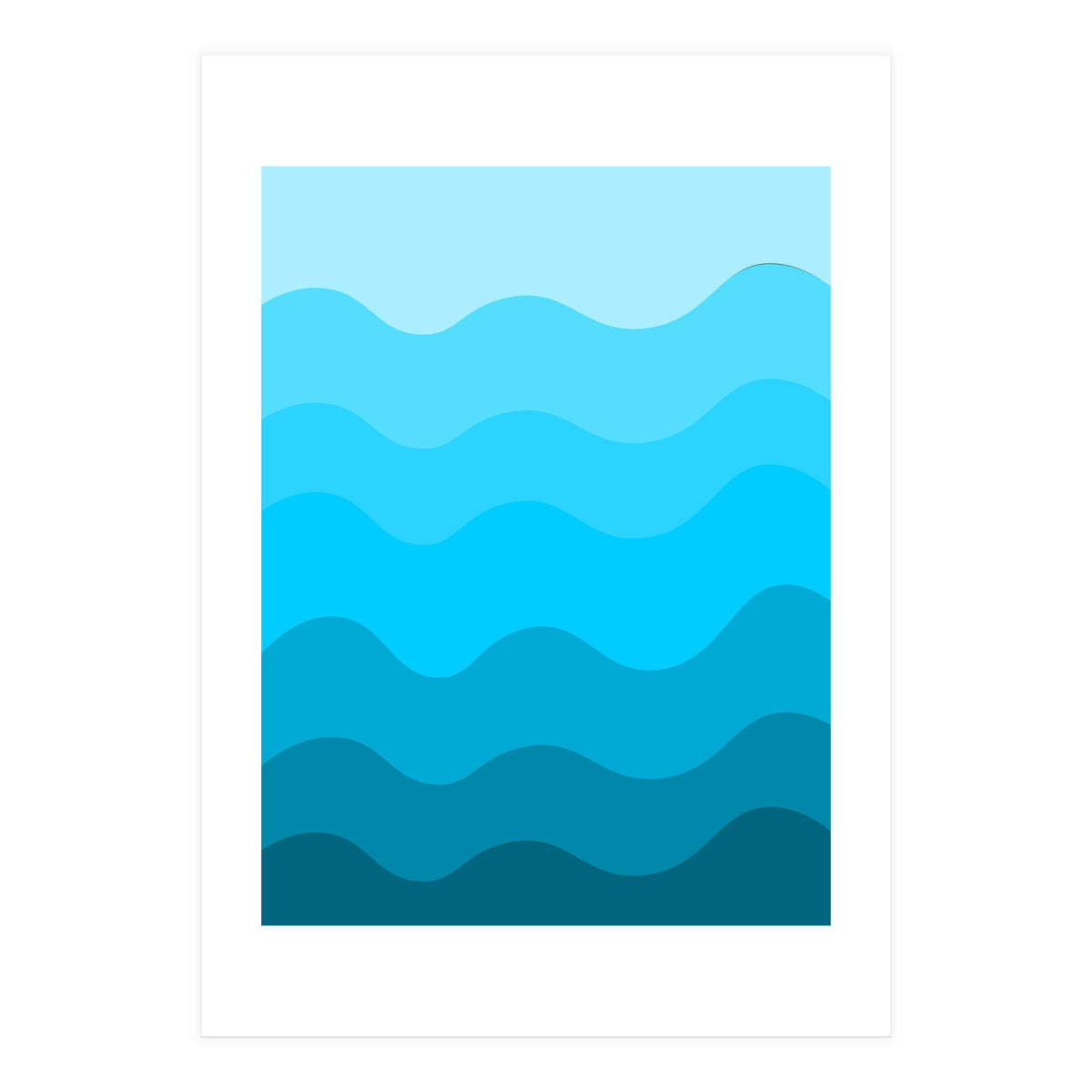 Blue gradient design  (Print Only)