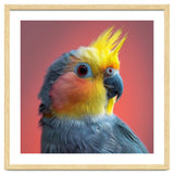 Cockatiel Parrot Head Close Up Portrait thumbnail