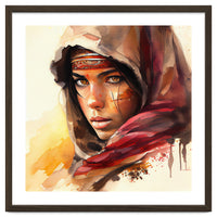 Watercolor Tuareg Woman #5