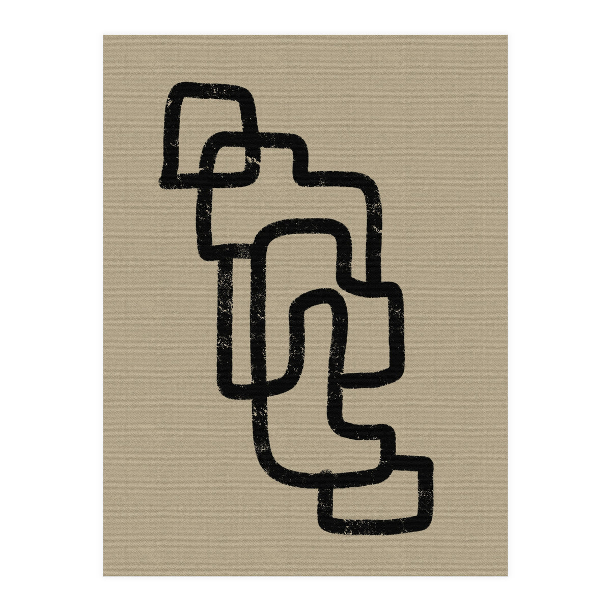 Black Minimalist Lines (Print Only)