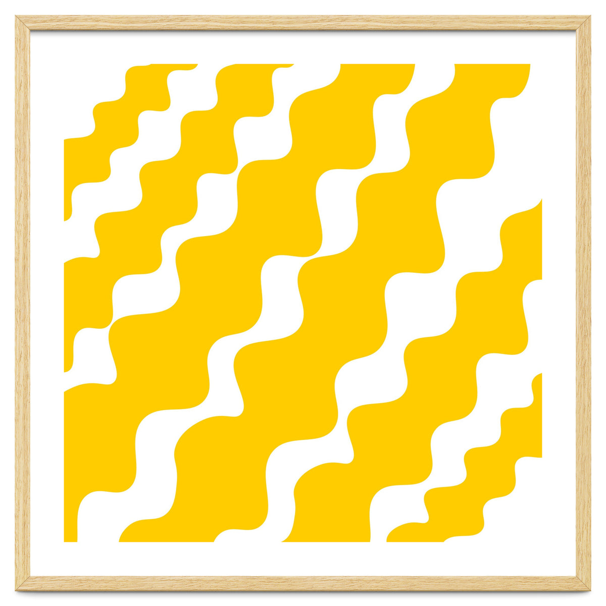Yellow Wavy Pattern