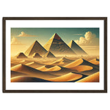 Vintage Egypt, Pyramids Of Giza Poster thumbnail