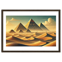 Vintage Egypt, Pyramids Of Giza Poster