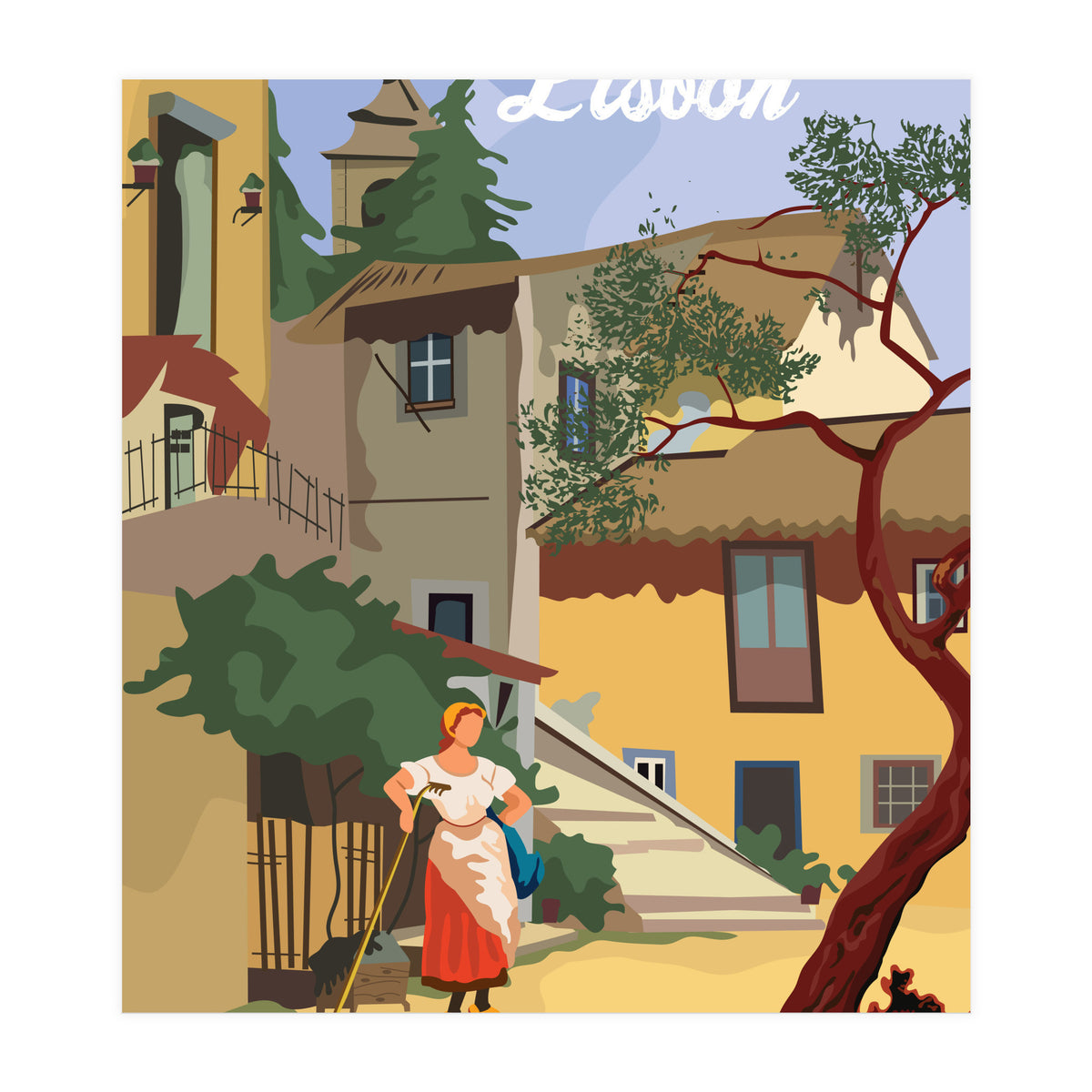 Lisbon, Neighborhood (Print Only)