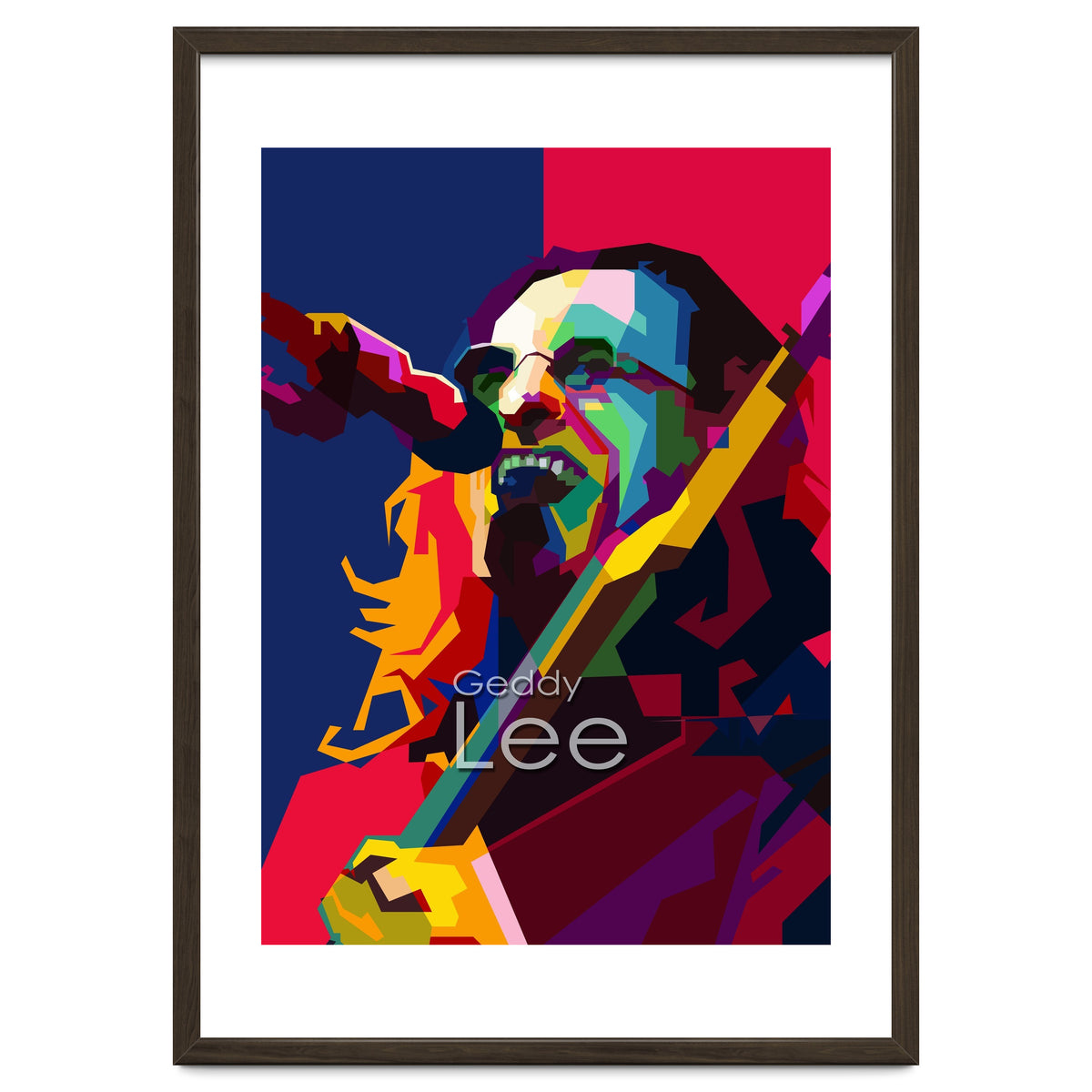 Geddy Lee RUSH Singer Pop Art WPAP