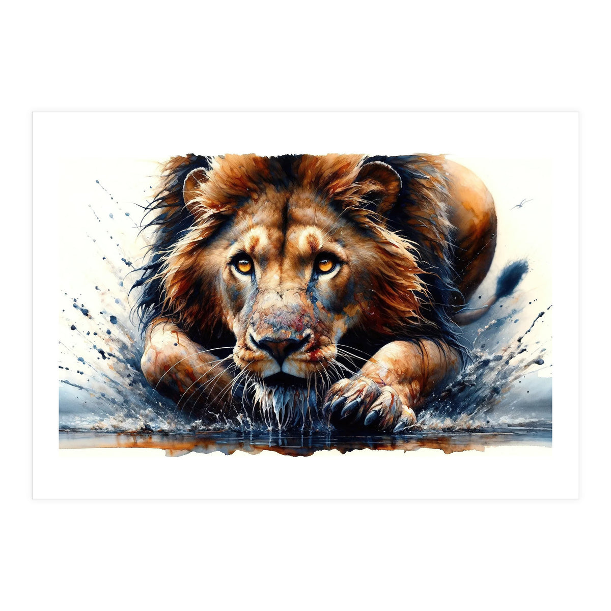 Hunter Gaze In The Wild (Print Only)