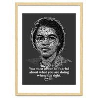 Rosa Parks  American Activist Legend in Scribble Art