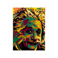 Albert Einstein Colorful Abstract 2 (Print Only)