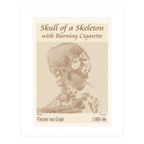 Skull of a Skeleton with Burning Cigarette - Vincent van Gogh (1885–86) (Print Only) thumbnail