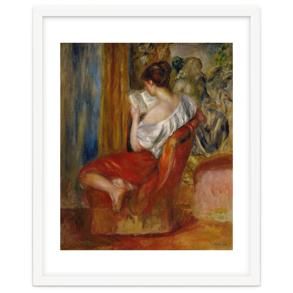 La liseuse-reading woman, around 1900. Oil on canvas, 56 x 46 cm.