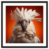 Close Up Portrait Of A White Cockatoo Parrot thumbnail