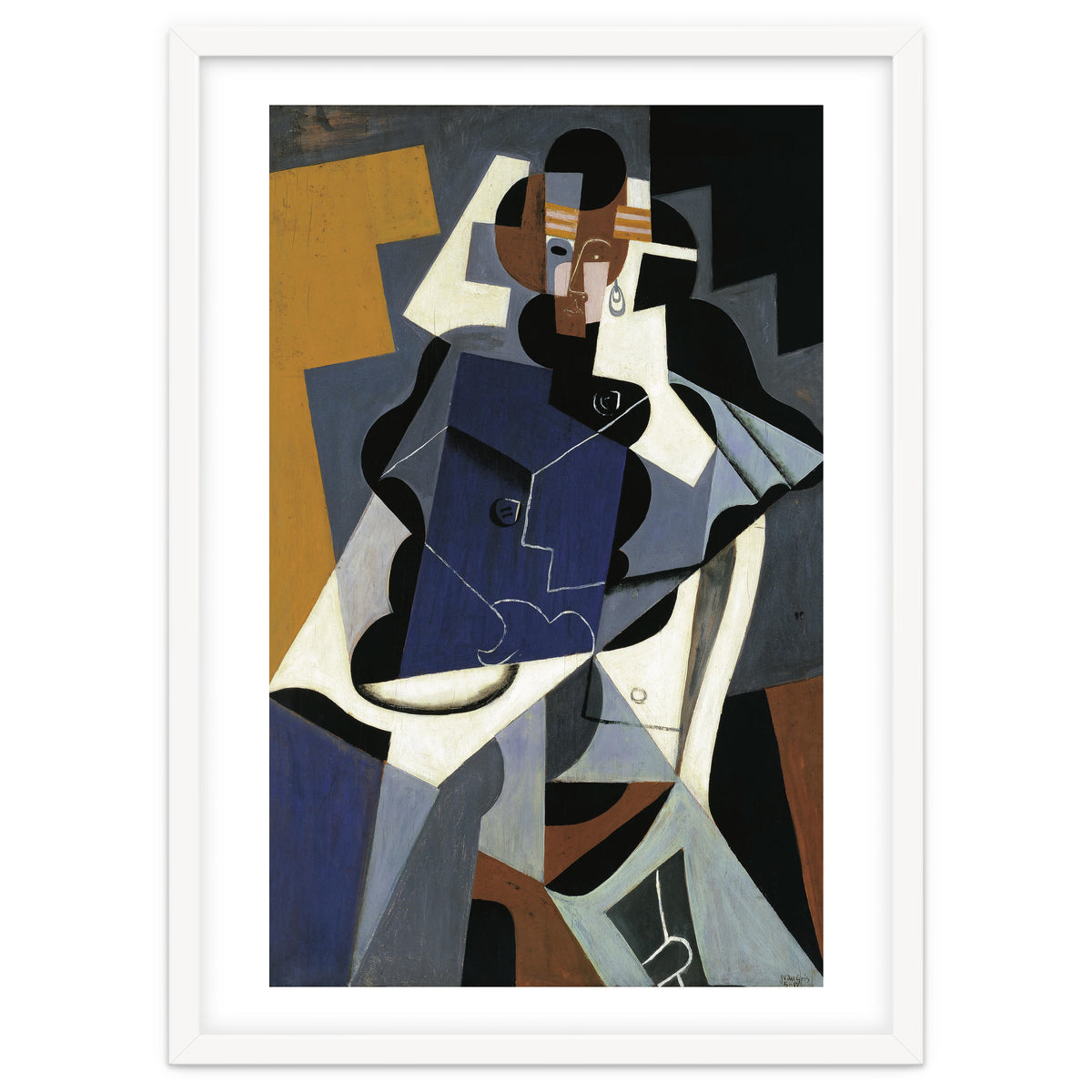 Juan Gris (Madrid, 1887-Boulogne-sur-Seine, 1927). Seated Woman (1917). Oil on panel. 116 x 73 cm.