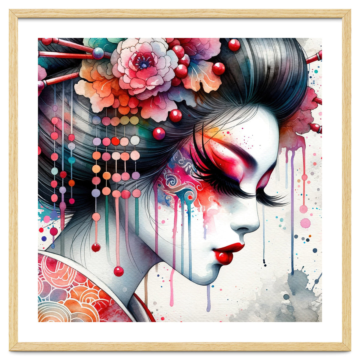 Ornate Bloom Modern Geisha