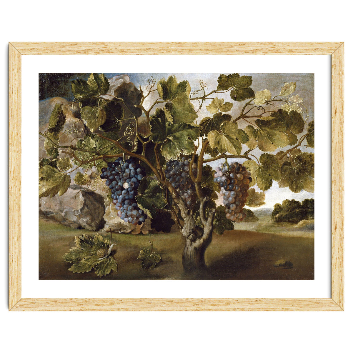 Tomás Hiepes / 'Landscape with a Grapevine', 17th century, Spanish School, Oil on canvas, 67 cm x...