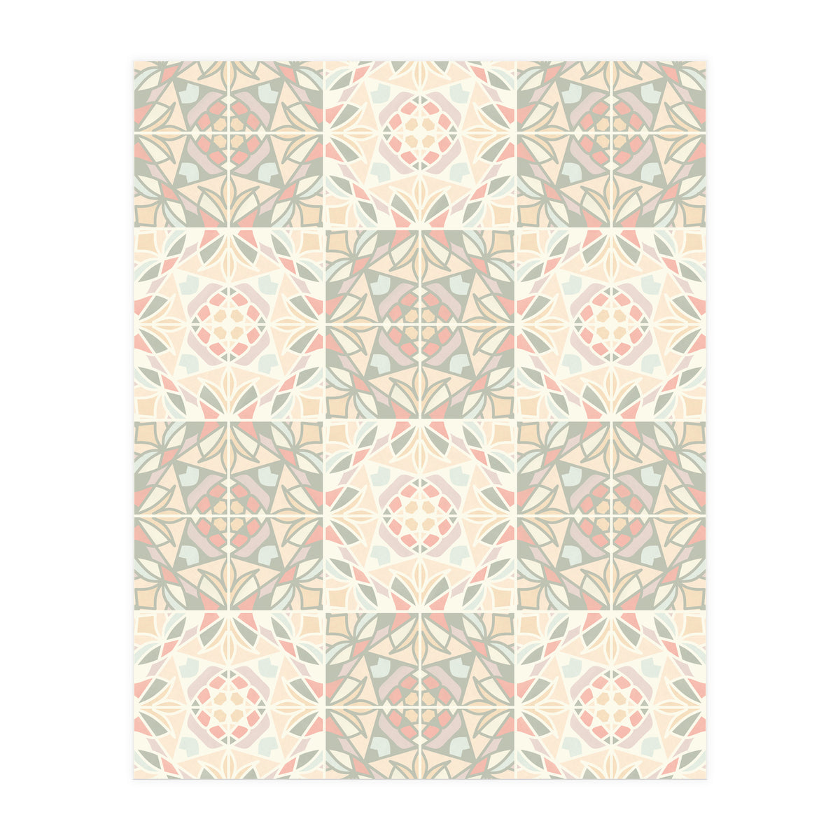 Kaleido Glass Pastels Tiles (Print Only)