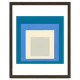 JOSEF ALBERS - HOMAGE TO THE SQUARE: BLUE WHITE GREY thumbnail