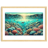 Vintage Australia, Great Barrier Reef Poster thumbnail