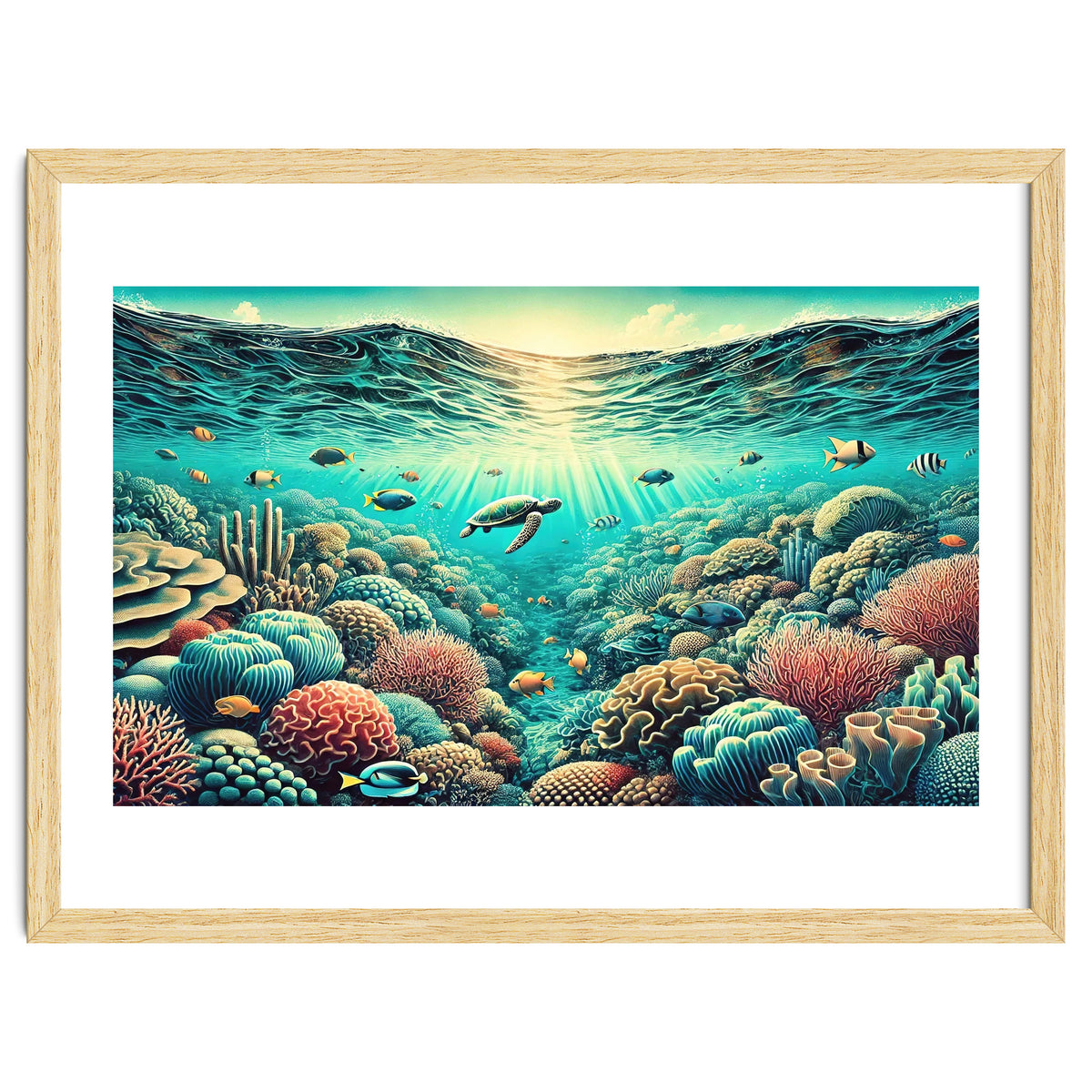 Vintage Australia, Great Barrier Reef Poster