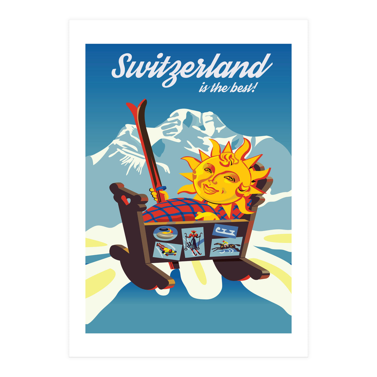 Switzerland, the Cradle of Ski Sports (Print Only)