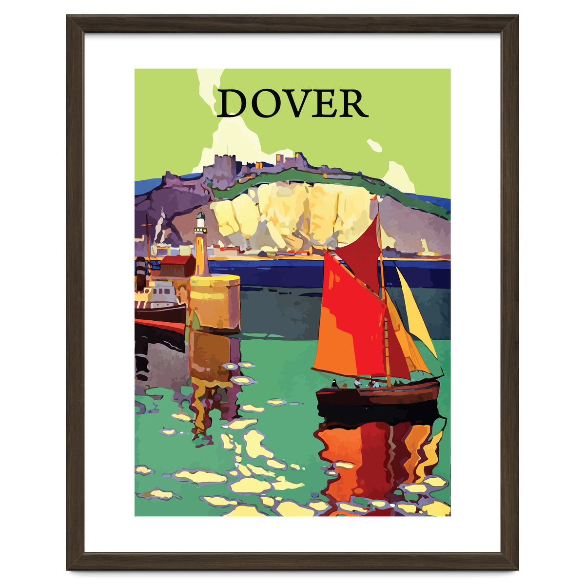 Dover, Sailing boat Near the Coast