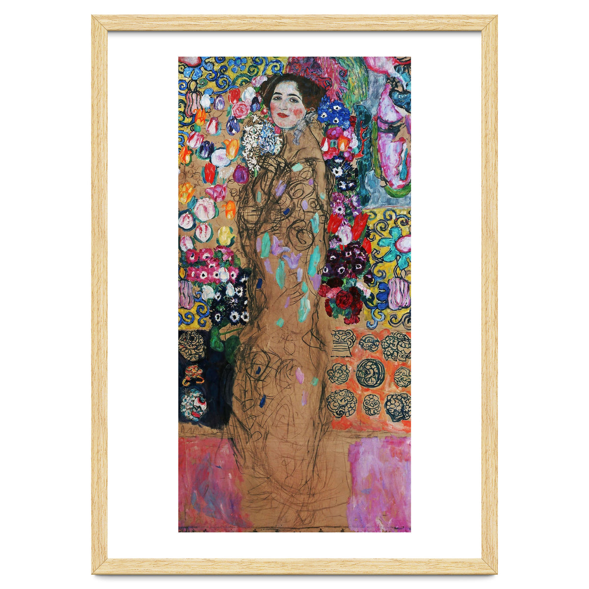 Gustav Klimt / 'Retrato de Maria Munk', 1917, Oil on canvas, 180 x 90 cm.