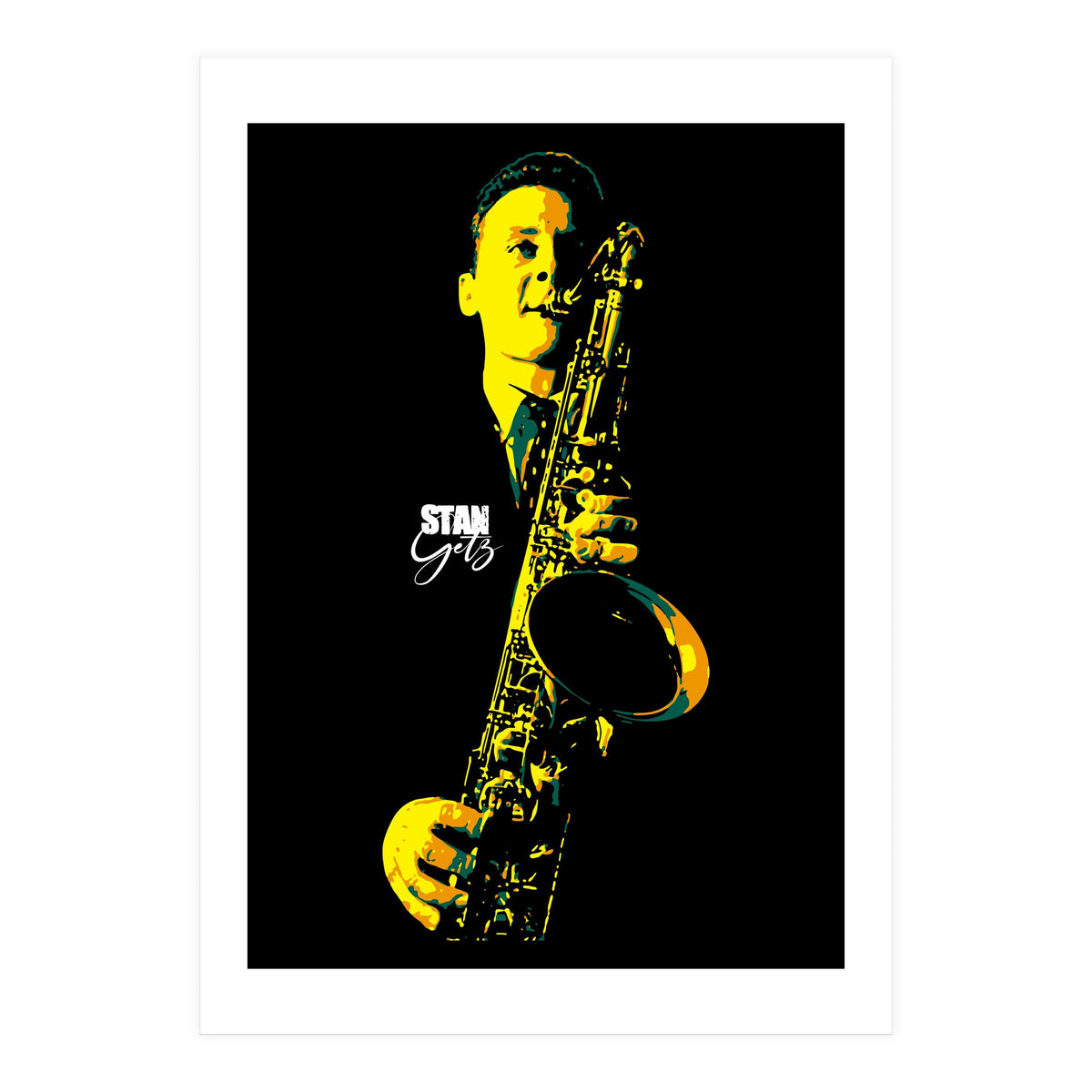 Stan Getz American Jazz Saxophonist (Print Only)
