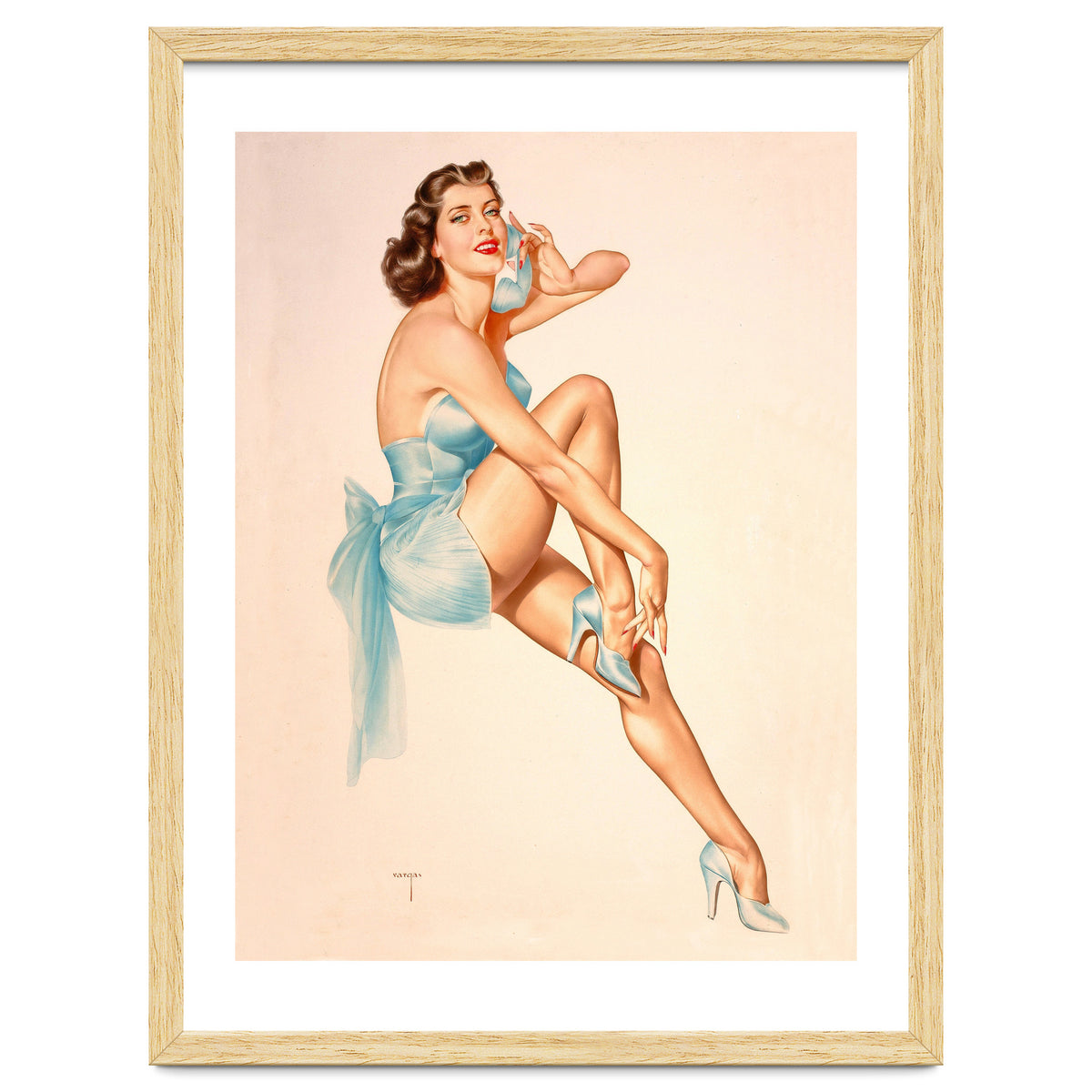 Beautiful Pinup Woman Posing In Ballerina Costume