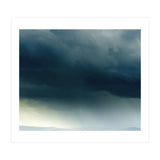 Storm Rain Clouds Watercolor Painting Blue Minimal Dark Sky Graphic (Print Only) thumbnail