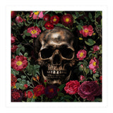 Baroque  Skull And Roses Night Garden 1 (Print Only) thumbnail
