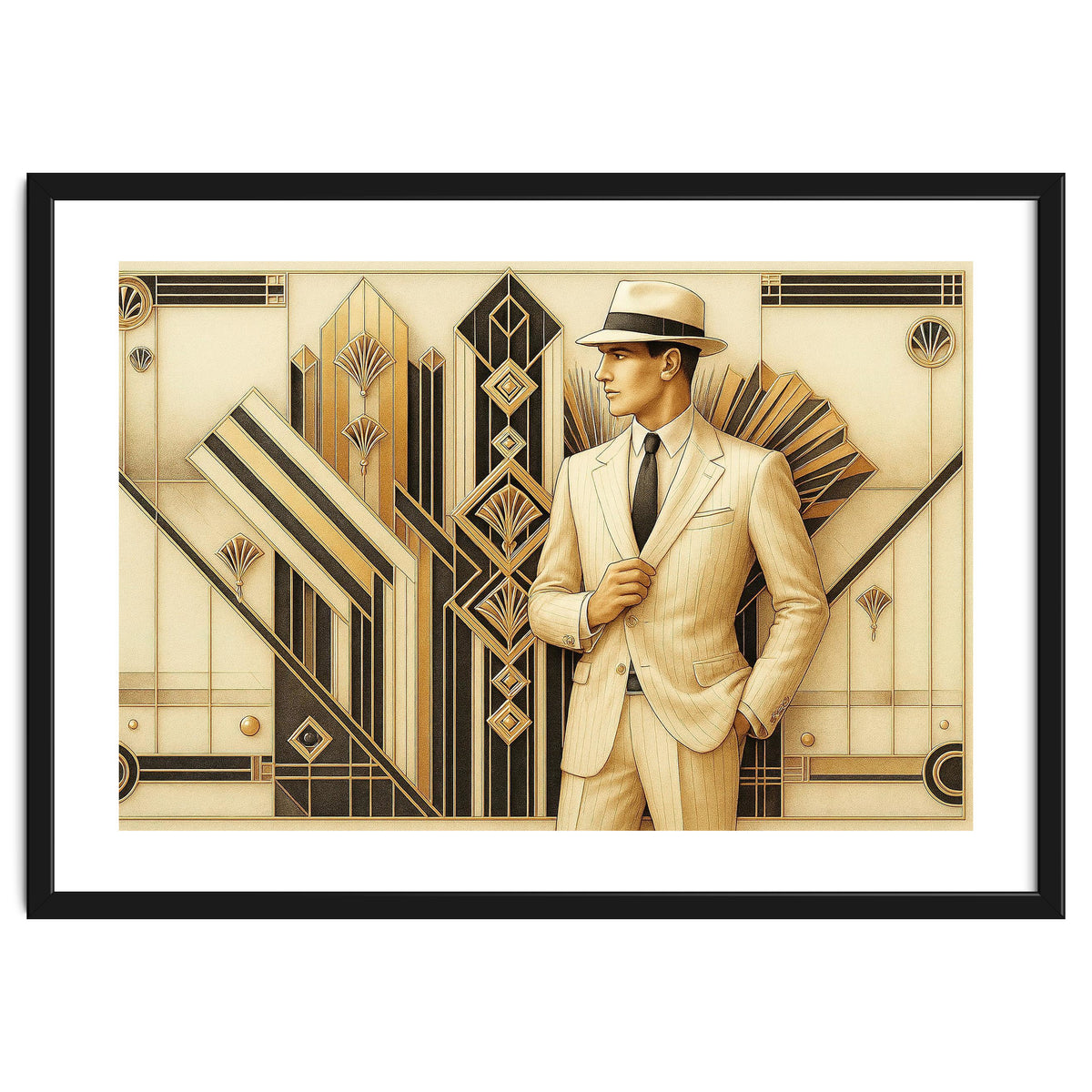 Gatsby Gentleman Art Deco Scene