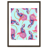 HullaHoops, Eclectic Colorful Fish Graphic Design, Animals Gold Rings Surrealism Quirky thumbnail