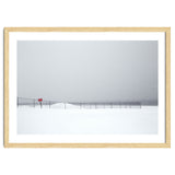 Fence in the winter seascape thumbnail