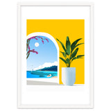 A Peek Ahead, Travel Ocean Beach Sea Tropical, Architecture Arch Boat Summer, Bougainvillea Eclectic Bohemian thumbnail