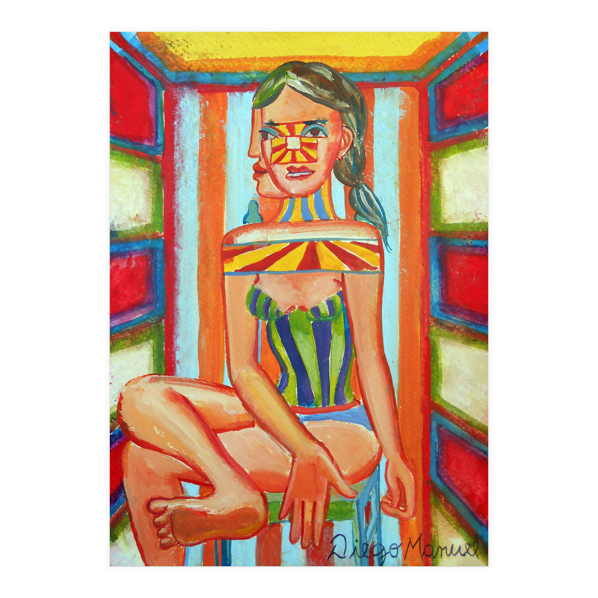 Mujer En La Silla 10 (Print Only)