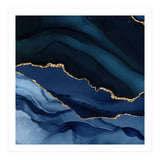 Navy & Gold Agate Texture 12 (Print Only) thumbnail