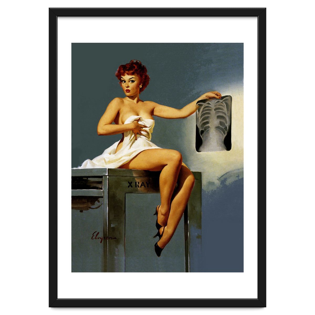 Pin Up Sexy Girl At The Doctor