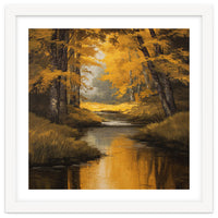 Golden Autumn Forest River