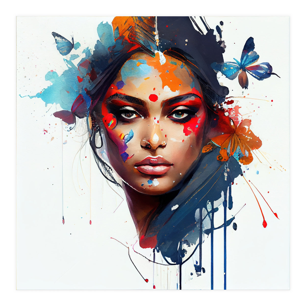 Aerial Bloom Hindu Portrait (Print Only)