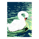 Self Reliance, Swan Birds Painting, Self Esteem Self Love Positivity, Proud Freedom Independence Wildlife Animals (Print Only) thumbnail