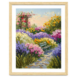 Serene Summer Garden Path Oil Painting thumbnail
