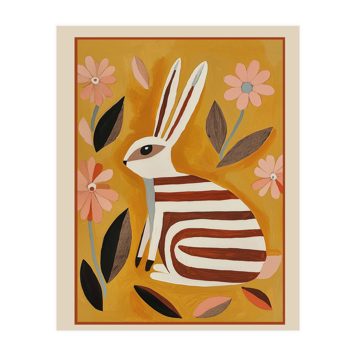Striped Hare (Print Only)