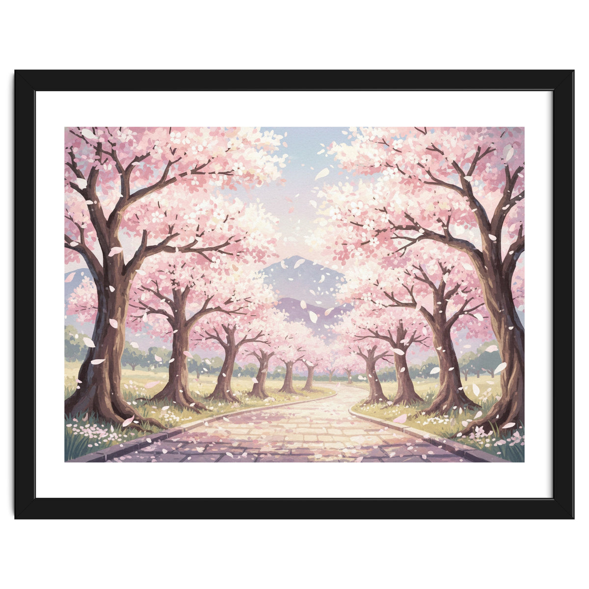 Sakura Path: Serene Cherry Blossom Avenue