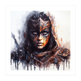 Armored Medieval Warrior Woman (Print Only) thumbnail