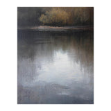 Atmospheric Golden Autumn Forest Reflection Oil Painting (Print Only) thumbnail