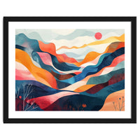 Abstract Mountain Landscape Art
