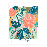 Framed Nature, Botanical Floral Rustic Bohemian, Garden Painting Tropical Illustration (Print Only) thumbnail