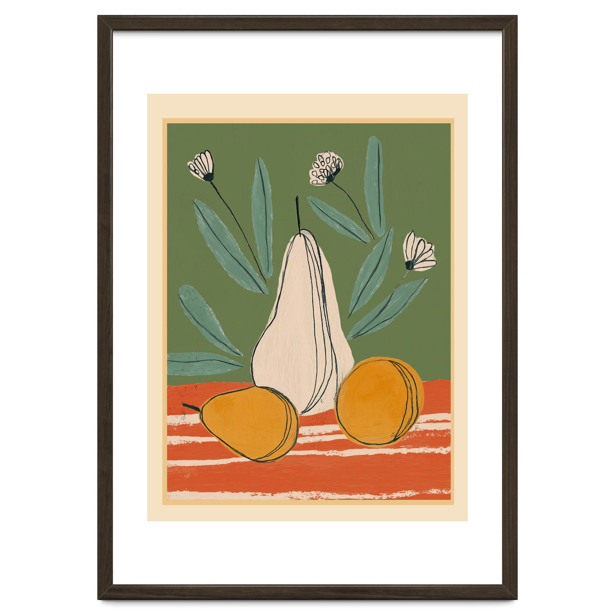 Abstract Pear Still Life
